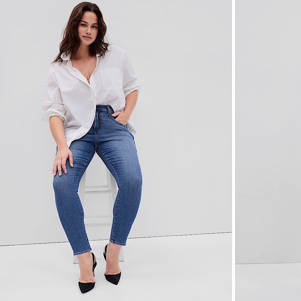 GAP DENIM - True Skinny Jeans - Medium/Dark wash